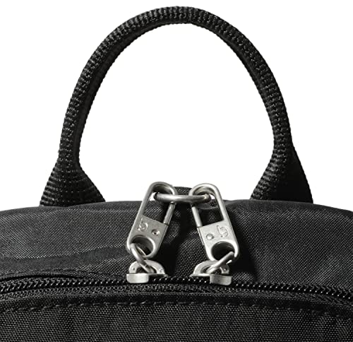 Securtex® Anti-theft Vacation Travel Backpack 10x13" Slash-Resistant Nylon Daypack w/RFID, Black Cheetah - color: Black Cheetah