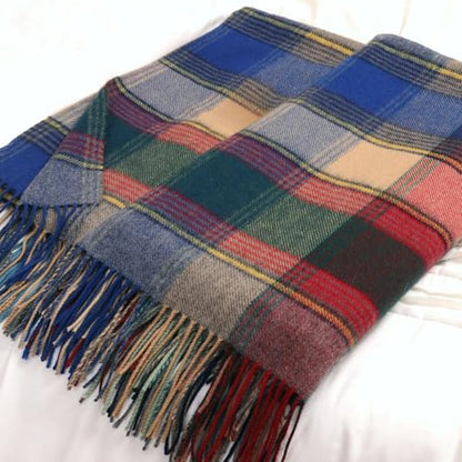 Soft Pure Wool Throw Blanket, Lightweight Warmth, 55"x83" - color: Colorful Field, size: Standard (1.5 lbs)