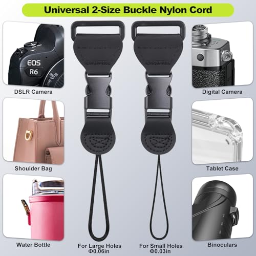 FIEIL Blue Butterfly Shoulder Strap, Adjustable Camera Strap with 2 Sets of Quick-Release Buckles, Comfortable Neck Strap for iPad, Tablet, Camera, Laptop, Binocular, Luggage Bag - color: Blue Butterfly