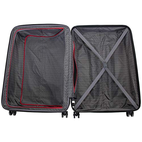 Kenneth Cole Reaction Flying Axis 28" Hardside Expandable 8-Wheel Spinner Check-Size Luggage, Silver - color: Silver, size: 28-Inch Checked