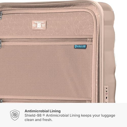 Traveler's Choice Edinburgh II Hardside Spinner Luggage, TSA Lock, Sand, 2 Piece Set (21/29) - color: Sand, size: 2 Piece Set (21/29)
