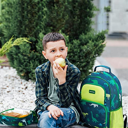 mommore Kids Backpack Set Kindergarten School Bookbag for Boys Girls 4-8 - color: A-dinosaur