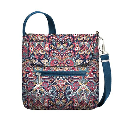 Travelon Anti-Theft Classic Mini Shoulder Bag - color: Summer Paisley
