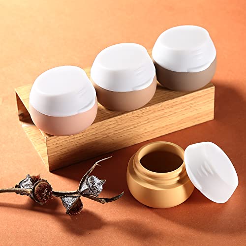 Gemice Travel Size Containers for Toiletries,1oz,4 Pack,Apricot - color: Apricot