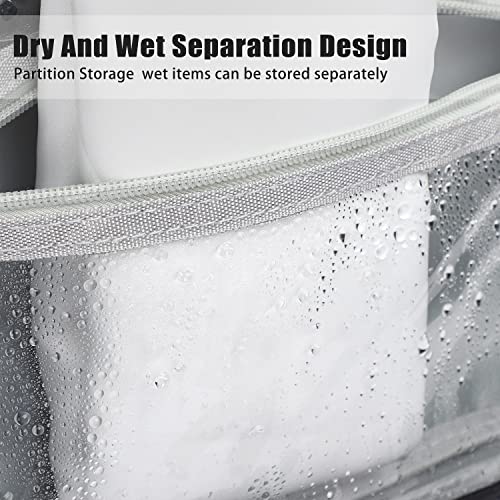 Etercycle Toiletry Bag for Women Men, Waterproof Hanging Toiletry Bags - color: Gray