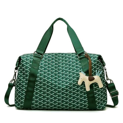 Weekender Duffel Sport Gym Bag Overnight Travel duffle Bags with Wet Pocket S1-Check Green - color: S1-Check Green