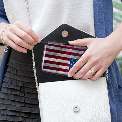 Mayski Credit Card Holder for Women RFID Blocking Wallet, Flag - color: Flag