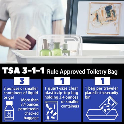 YedsIntu 16 Pieces Small Clear Makeup Bag PVC Zippered Pouches, TSA Approved Toiletry Bag for Travel, Waterproof Cosmetics Bag Vinyl Plastic Organizer Case for Vacation Bathroom - color: 16pcs White S