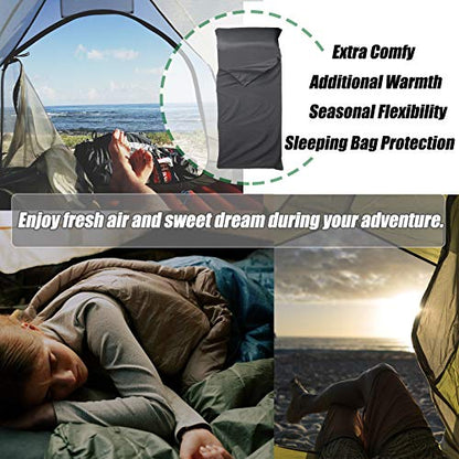 Frelaxy Sleeping Bag Liner, XL Travel Sheet for Camping, Hotels and Hostels - color: Navy - Full-Length Zipper