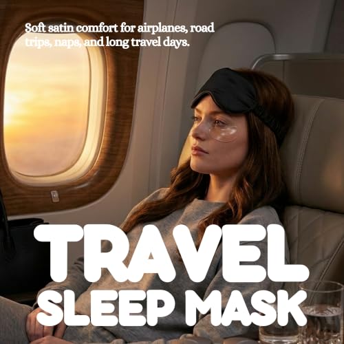 Satin Sleep Mask - 4 Pack - Black, Teal, Burgundy, Leopard - color: 4 Pack - Black, Teal, Burgundy, Leopard