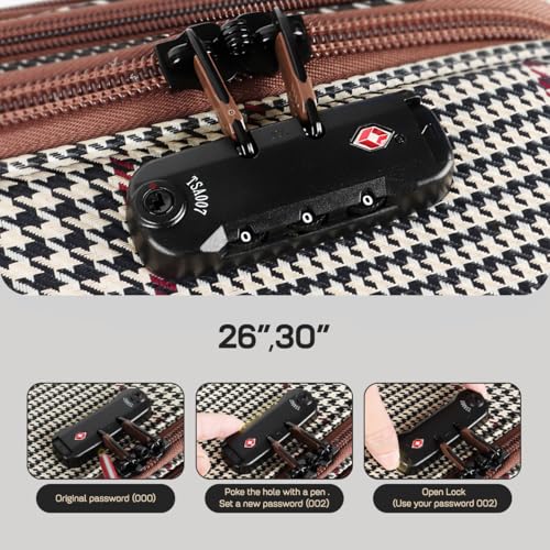 2-Piece Softside Luggage Set（20/26in）, Expandable,TSA LOCK - color: COLOR-7