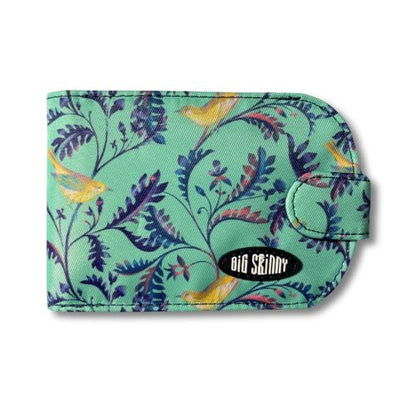 Big Skinny RFID Blocking Taxicat Bi Fold Wallet, Birdsong - color: Birdsong