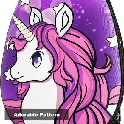 Baotree 2-in-1 Ride-On Scooter Suitcase, Scooter Luggage for Kids Ages 5-12, Foldable & Lightweight Carry with LED Light-Up Wheels - color: Purple-1