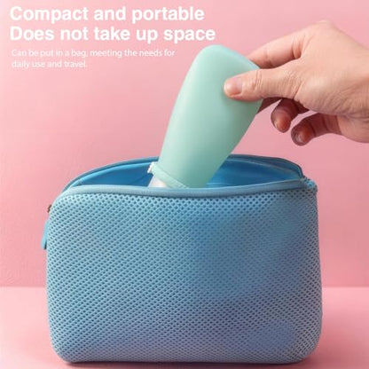 4 Pack 30ML/1OZ Colorful Silicone Travel Bottles with Locking Lid Refillable Leak-Proof Squeeze Bottle Cosmetic Storage Containers Vials for Lotion Toiletries