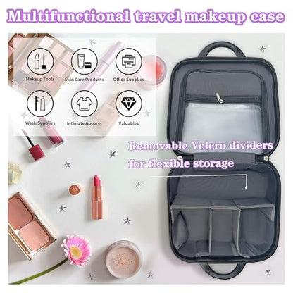 14 Inch Waterproof Hard Shell Travel Makeup Case (White) - color: H007-White-14 Inch