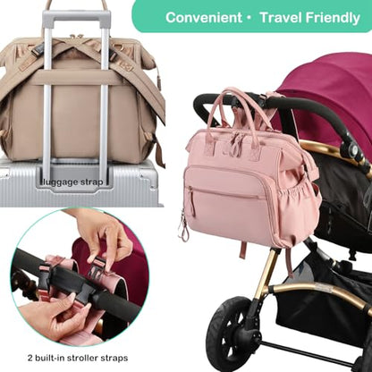 LORADI Large Diaper Bag Tote Backpack (Mocha, Large-20L) - color: Mocha, size: Large-20L