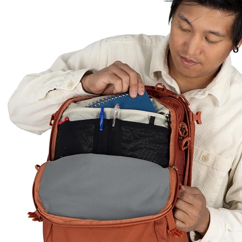 Osprey Nebula Commuter Backpack, Green OS | everyday bag, campus pack, laptop carry, laptop sleeve, work school travel, bottle pockets, everyday carry, Green color - color: Moss Green-earl Grey Heather