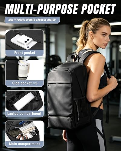 VGCUB Gym Backpack for Women Men with Shoe Compartment and Wet Pocket