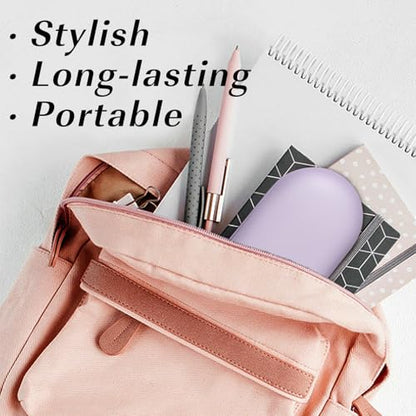 MoKo Double Eyeglass Case,Glasses and contact case 2 in 1 with Mirror - color: Ac-lilac