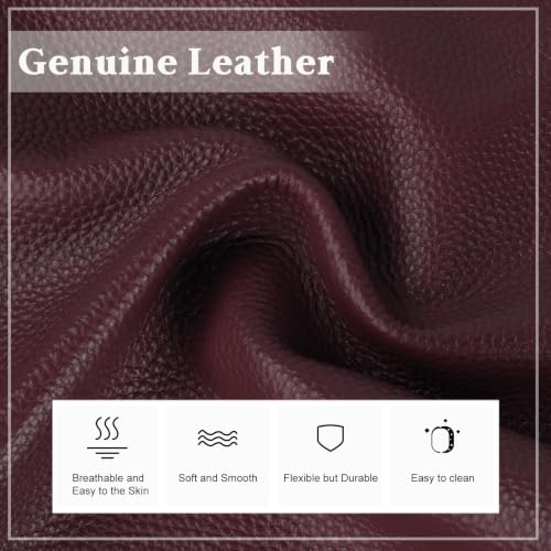 befen Genuine Leather Small Crossbody Bags for Women Cell Phone Purse - color: Burgundy Red