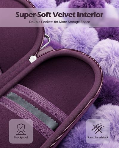 ProCase Hard Double Sunglasses Glasses Case for Men Women -Plum - color: Plum