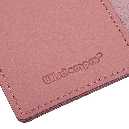 Wisdompro 2 Pack 3.5" x 5.5" Journal Cover for Field Notes Notebooks, Pink - color: Pink
