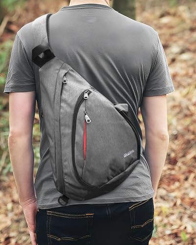 OutdoorMaster Sling Bag, Hiking Daypack, Crossbody Shoulder Chest Urban - color: Gray