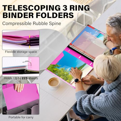 WOT I Telescoping Project Organizer 2-Pack, Pink - color: Pink, size: 2 Pack