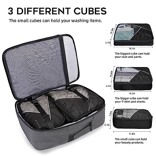 BANGE Travel Overnight Backpack,40-Liter FAA Flight Approved Weekender Bag Carry on Backpack… - color: Grey