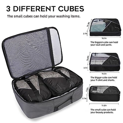 BANGE Travel Overnight Backpack,40-Liter FAA Flight Approved Weekender Bag Carry on Backpack… - color: Grey