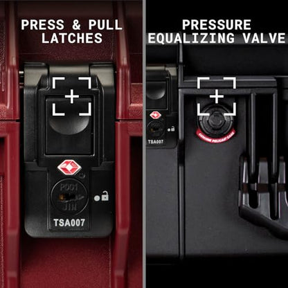 Pelican Air 1615 Travel Case - Suitcase Luggage (Red) - color: Red, size: 1615 Travel Case