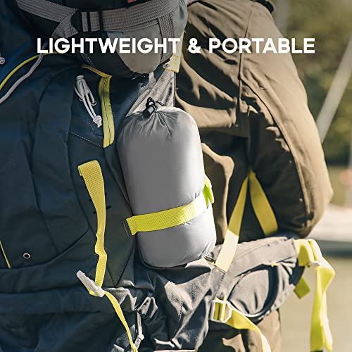 Sonive Blanket 52" x 75",Packable Compact Blanket Weatherproof Light Gray - color: Light Gray