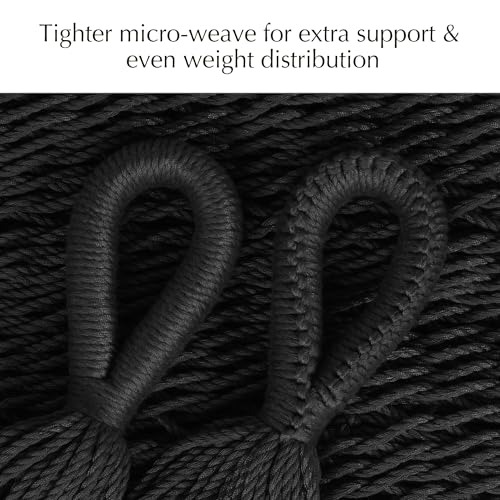 PNAEUT Handwoven Rope Mayan Hammock for Outside, 600 lbs Capacity - color: Sombra Negra, size: X-Large