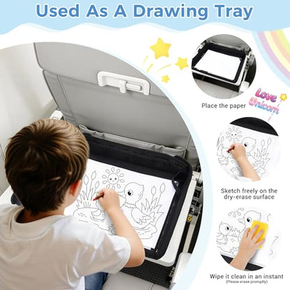 COOLBEBE Airplane Tray Table Cover, Foldable Travel Tray Cover - color: Black
