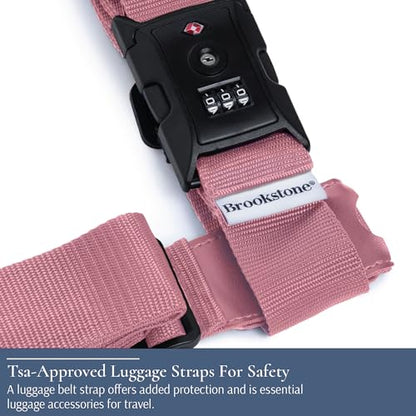 Brookstone Luggage Strap 2-in-1 TSA-Approved Expandable Strap - color: Lilac Ice, size: One Size