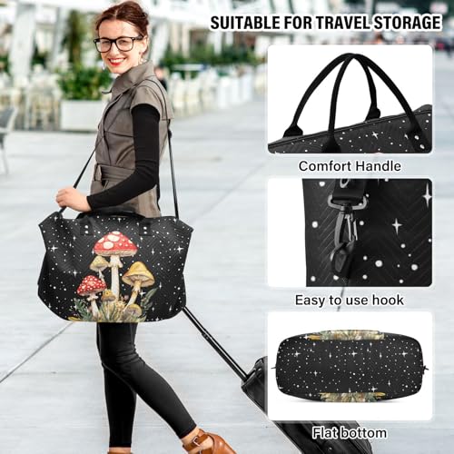 Mushroom Quilted Travel Bags Weekender Duffle Bags - color: Color 16