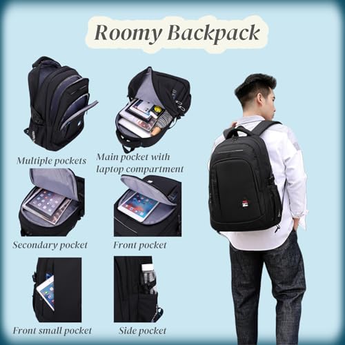 VIDOSCLA Elementary Trolley Backpack Senior High School Rolling Carry-on Luggage Book Bag with Wheels for Teens - color: A1# Black Green-2 Wheels, style: A1# 2 Wheels