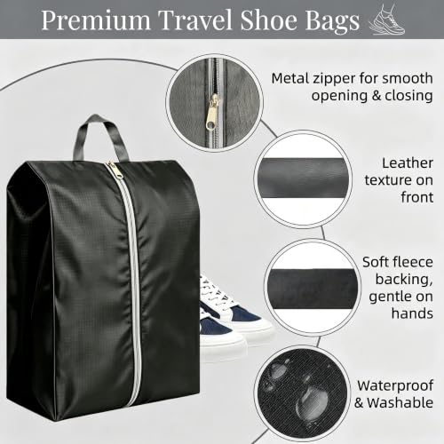 5pcs Shoe Bags for Travel, Large Shoe Bags for Storage