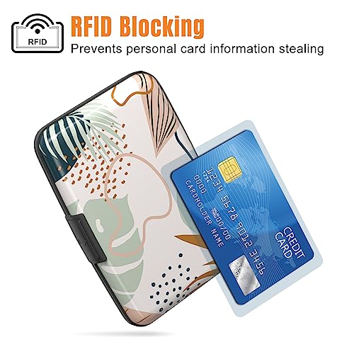 Rimilak Aluminuml Credit Card Holder,Boho Plants - color: Boho Plants