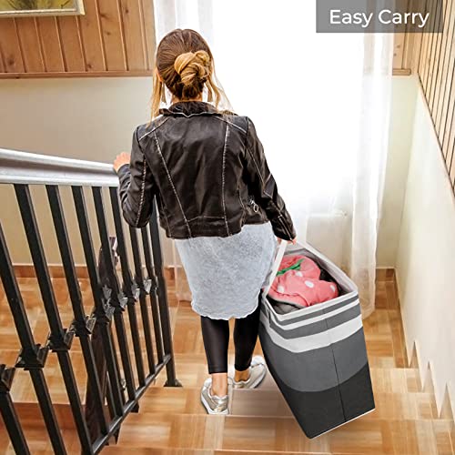 HomeHacks 2 Pack Large Laundry Baskets, Laundry Hampers Bags (Grey 100Lx2) - color: Grey, size: 100L