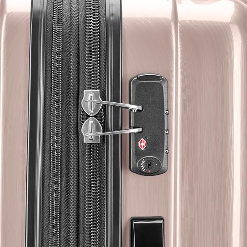 Samsonite Winfield 2 Hardside Expandable Luggage with Spinner Wheels, Artic Pink, Checked-Medium 24-Inch - color: Artic Pink, size: Checked-Medium Spinner