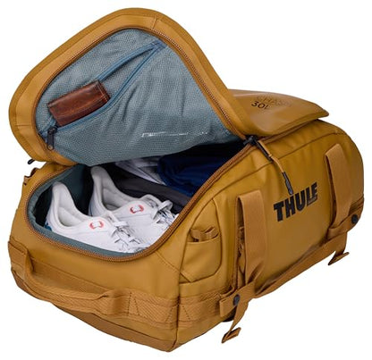 Thule Chasm Duffel bag, Weather-resistant materials, Easy packing, Converts to backpack, Internal pockets, Travel-ready - color: Golden Brown, size: 30L