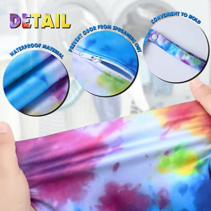 Shappy 2 Pack Wet Dry Bag Travel Laundry Waterproof,Tie Dye Style - style: Tie Dye Style