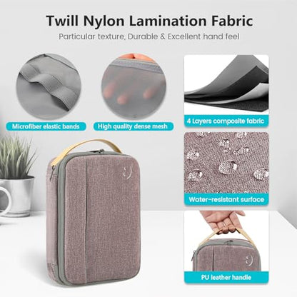 Travelkin 코드 오거나이저, 여행용 케이블 오거나이저, 전자 액세서리용 - color: 핑크, size: L