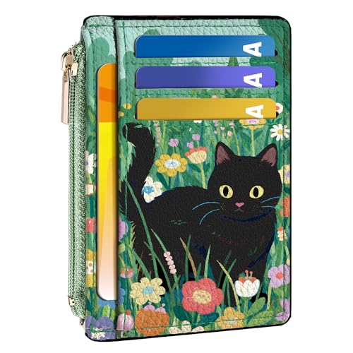 Tipmile Womens Credit Card Holder Wallet, Small Slim RFID Blocking Sleeve - color: Kitten