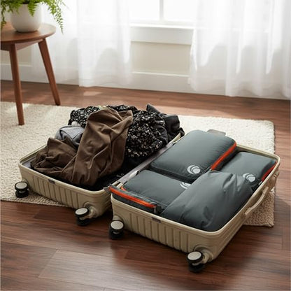 Cipway Compression Packing Cubes Set (Grey 3pcs) - color: Grey, size: 3PCS