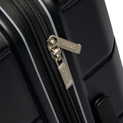 American Tourister Stratum 2.0 Expandable Hardside Luggage with Spinner Wheels, 24" SPINNER, Jet Black - color: Jet Black, size: 24-Inch Checked-Medium