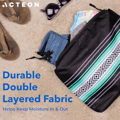 Acteon Wet Dry Bag for Gym Clothes & Swim, Water-Resistant Pouch - Ocio - color: Ocio