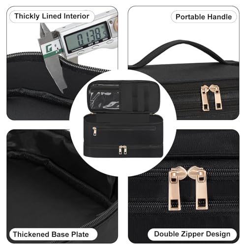 Travel Carrying for Shark Flex Style, Double Layer Hair Dryer Case - color: Black