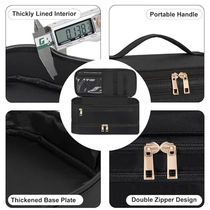 Travel Carrying for Shark Flex Style, Double Layer Hair Dryer Case - color: Black